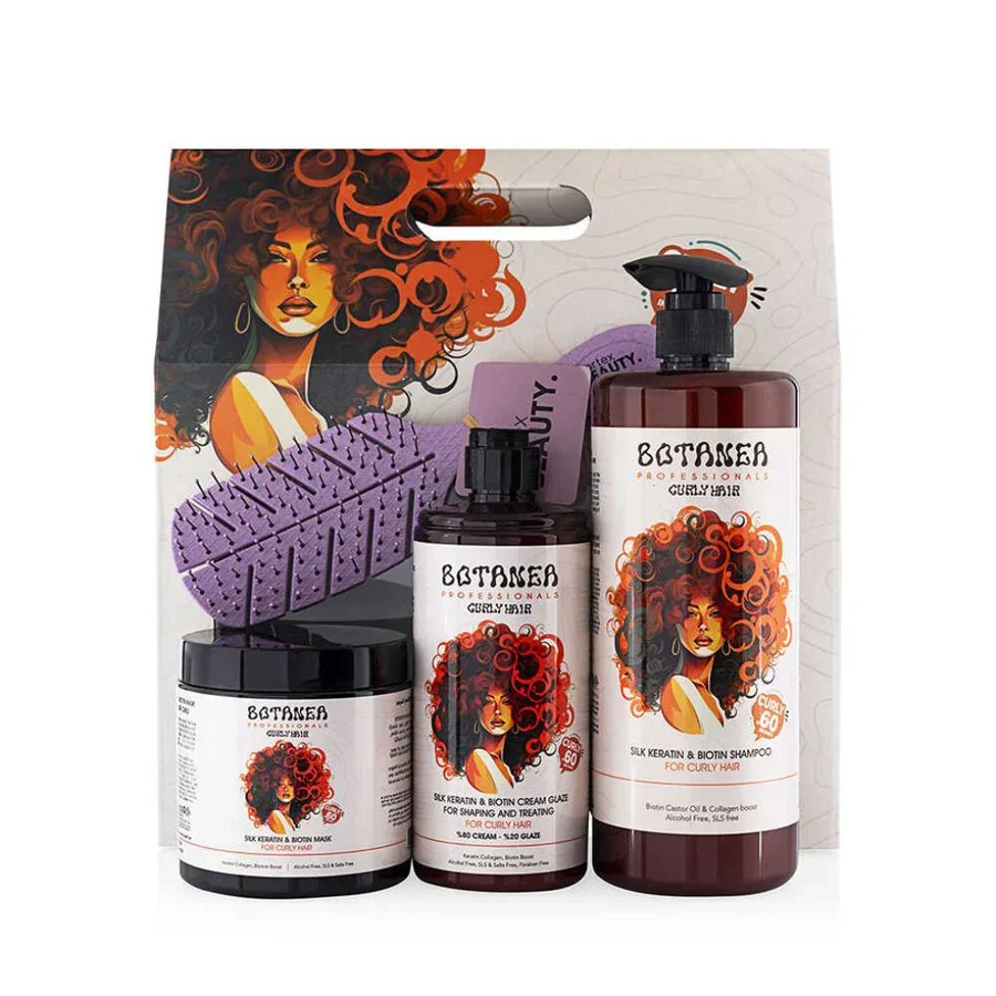 חבילת קרטין Botanier לשיער מתולתל