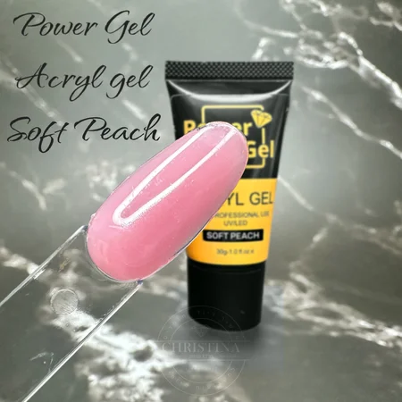 POLY GEL POWER GEL 30 גרם אפרסק רך