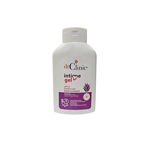 תרחיץ ג'ל לאזורים רגישים עם קמומיל ואלוורה DR Clinic