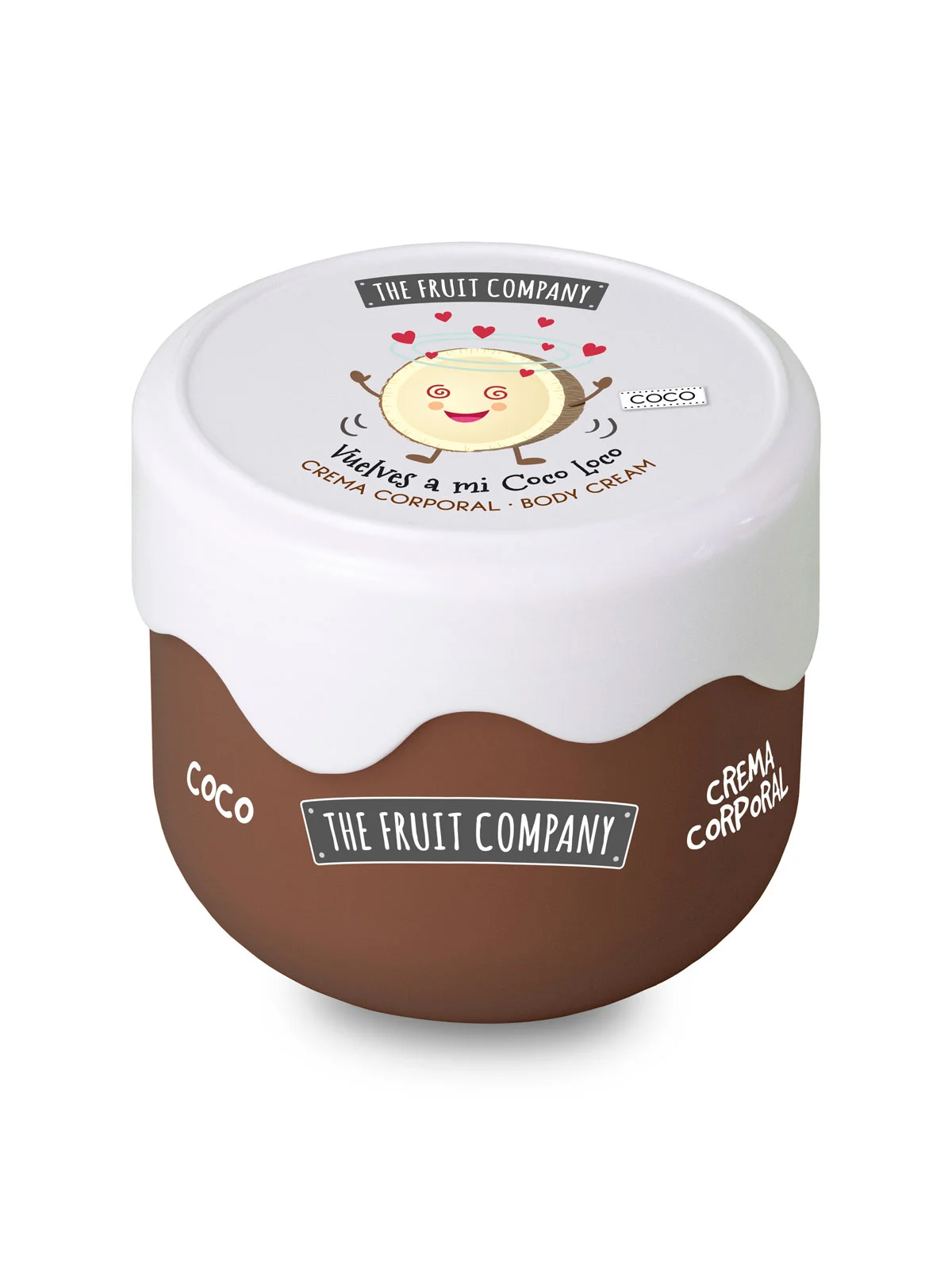 Coconut Silky Effect Cream Body 200ml The Fruit Company