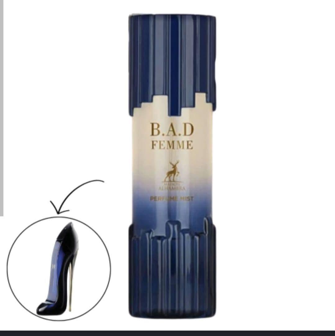 שפריץ גוף בניחוח של בושם B.A.D FEMME