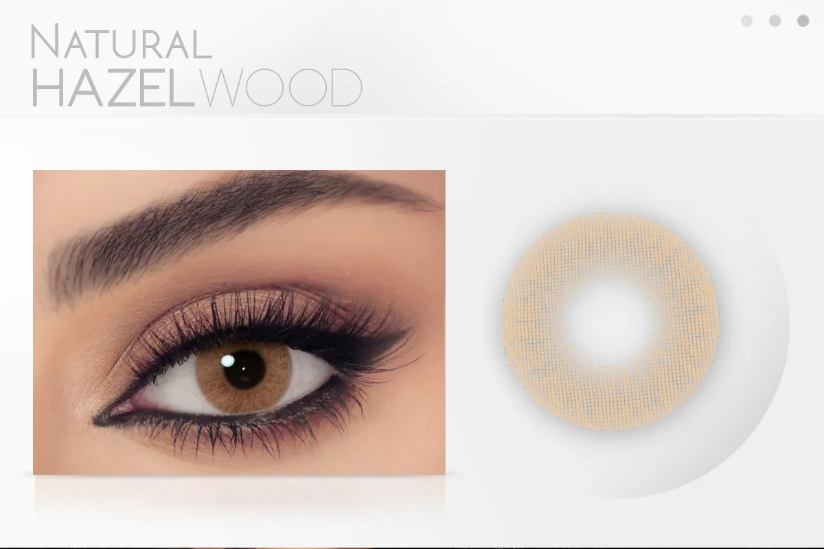 עדשות חודשיות מחודש עד 3 חודשים, צבע HAZELWOOD