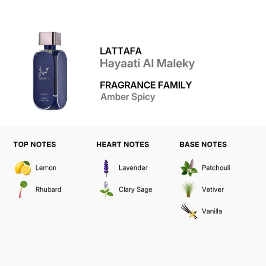 Lattafa Hayaati Al Maleky EDP (100 מ"ל) Lattafa Hayaati Al Maleky EDP (100 מ"ל) 3
