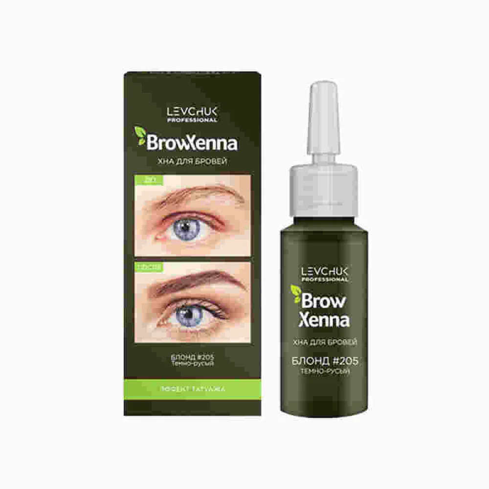 חינה לגבות BrowXenna Blonde 205 Dark Blonde