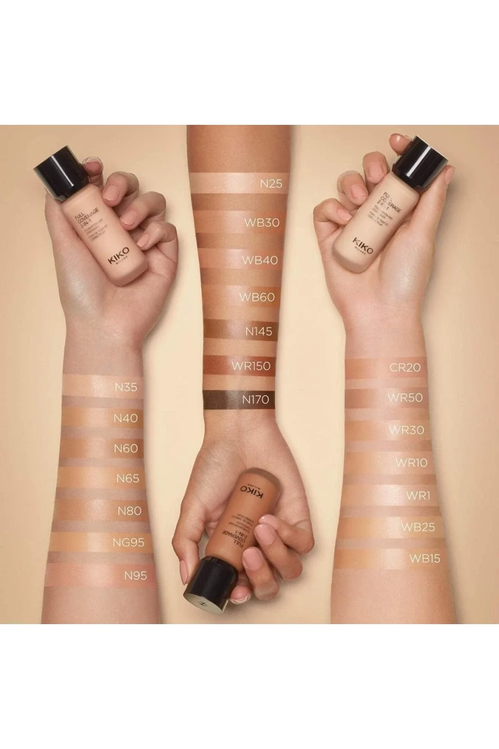 Kiko Milano 2-in-1 כיסוי מלא, WB30 ​​25 מ"ל 3