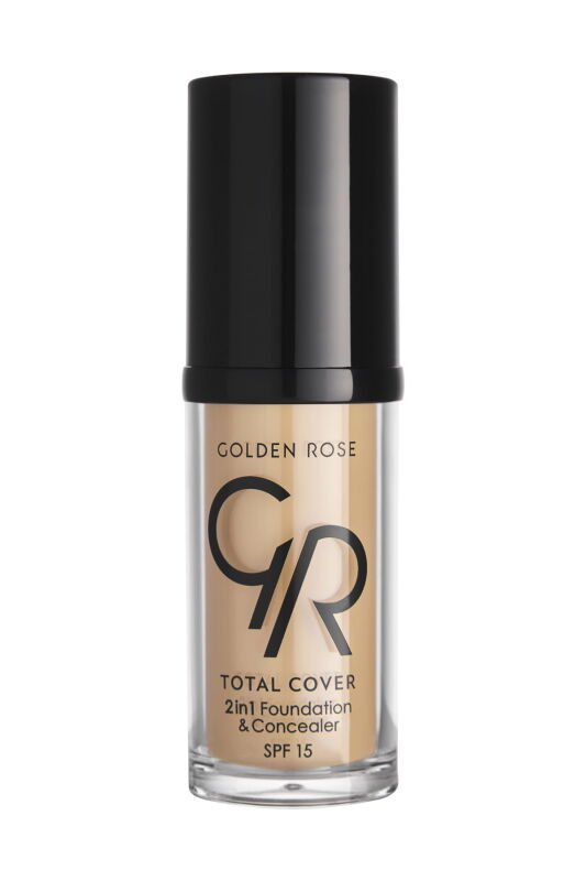 Total Cover 2-in-1 Foundation וקונסילר Golden Rose 05