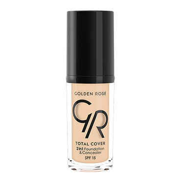 Total Cover 2-in-1 Foundation וקונסילר Golden Rose 01