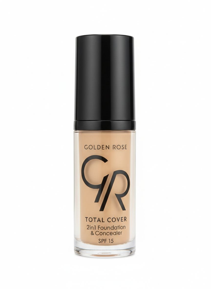 Golden Rose Total Cover 2&1 Foundation וקונסילר מס' 09