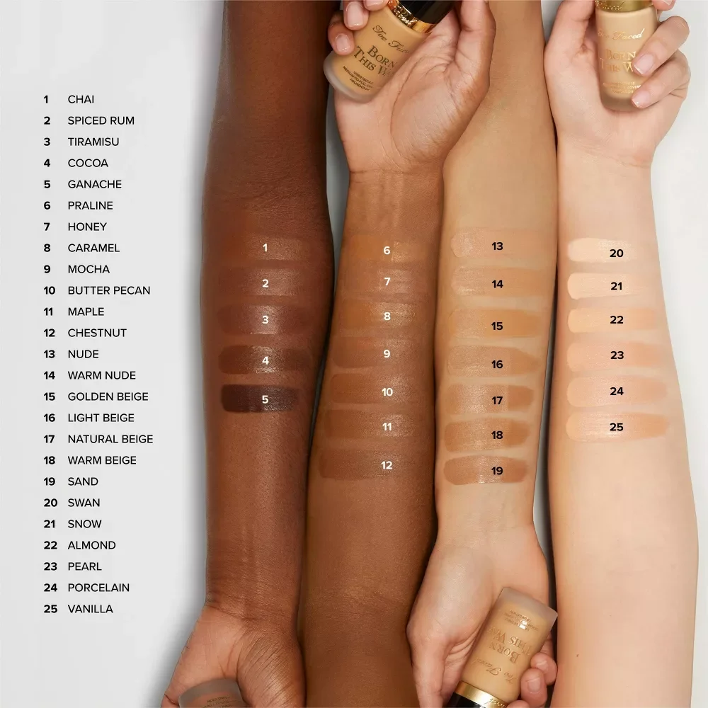 Too Faced Born This Way Foundation Full Coverage - שלג- 30 מ"ל 4