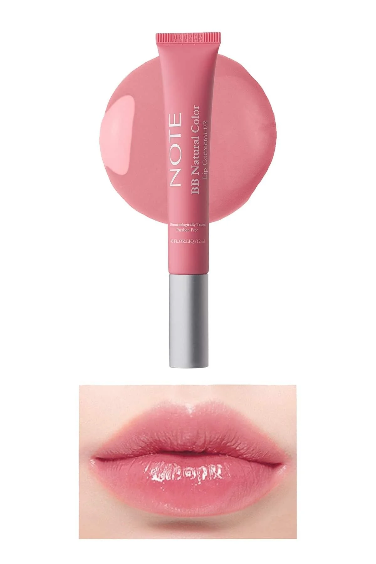 Note BB Lip Corrector 02 Color Correcting Lip Gloss - ורוד 2