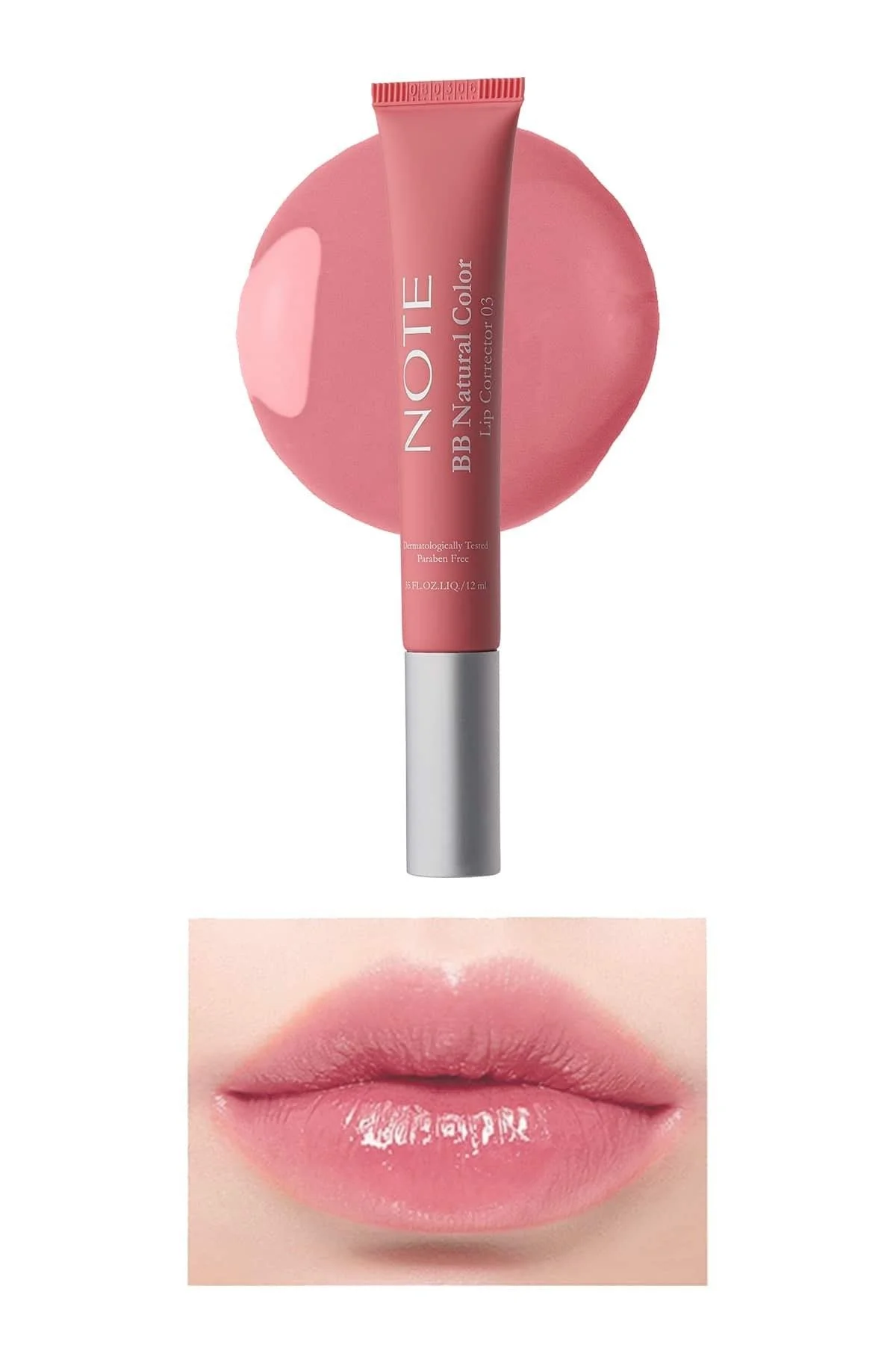 Note BB Lip Corrector 03 Color Correcting Lip Gloss - ורוד 2