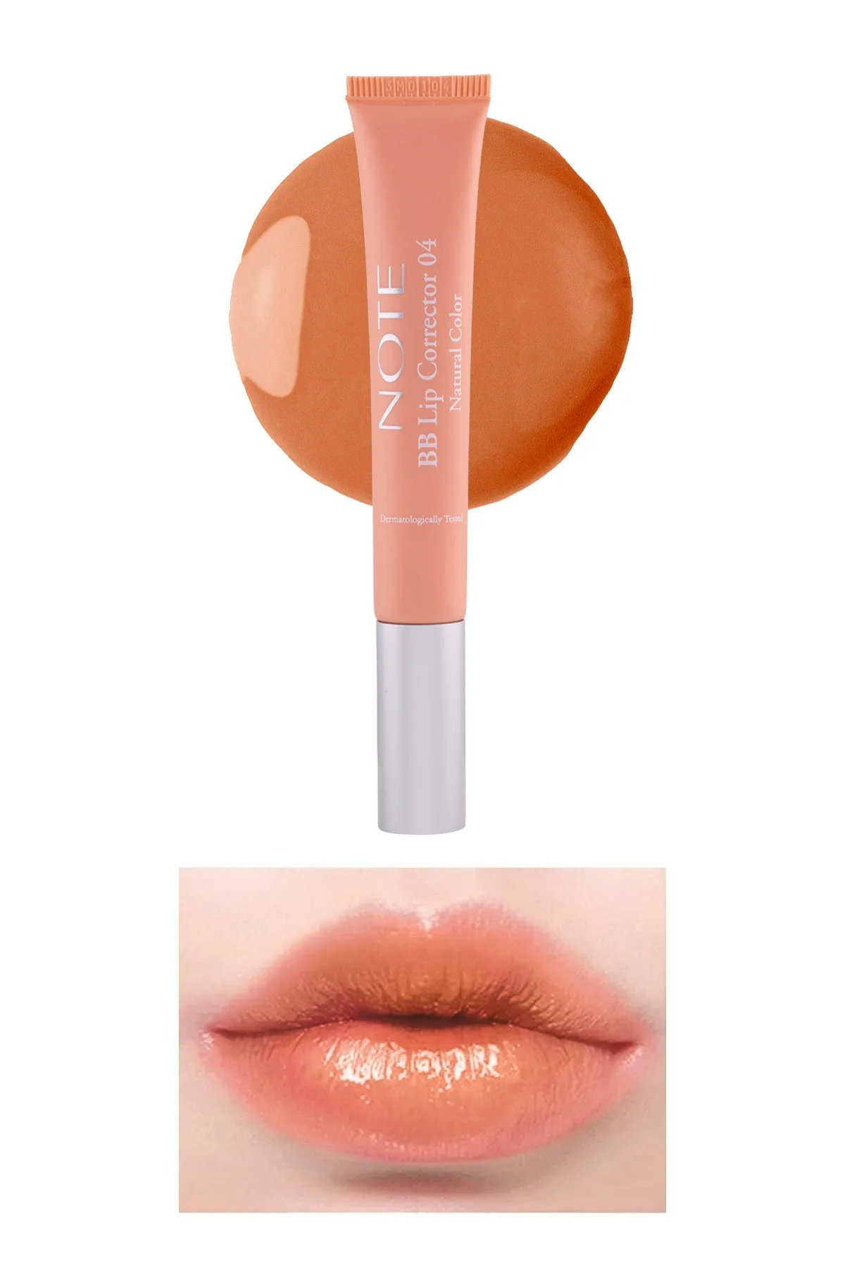 Note BB Lip Corrector 04 Color Correcting Lip Gloss - כתום 2