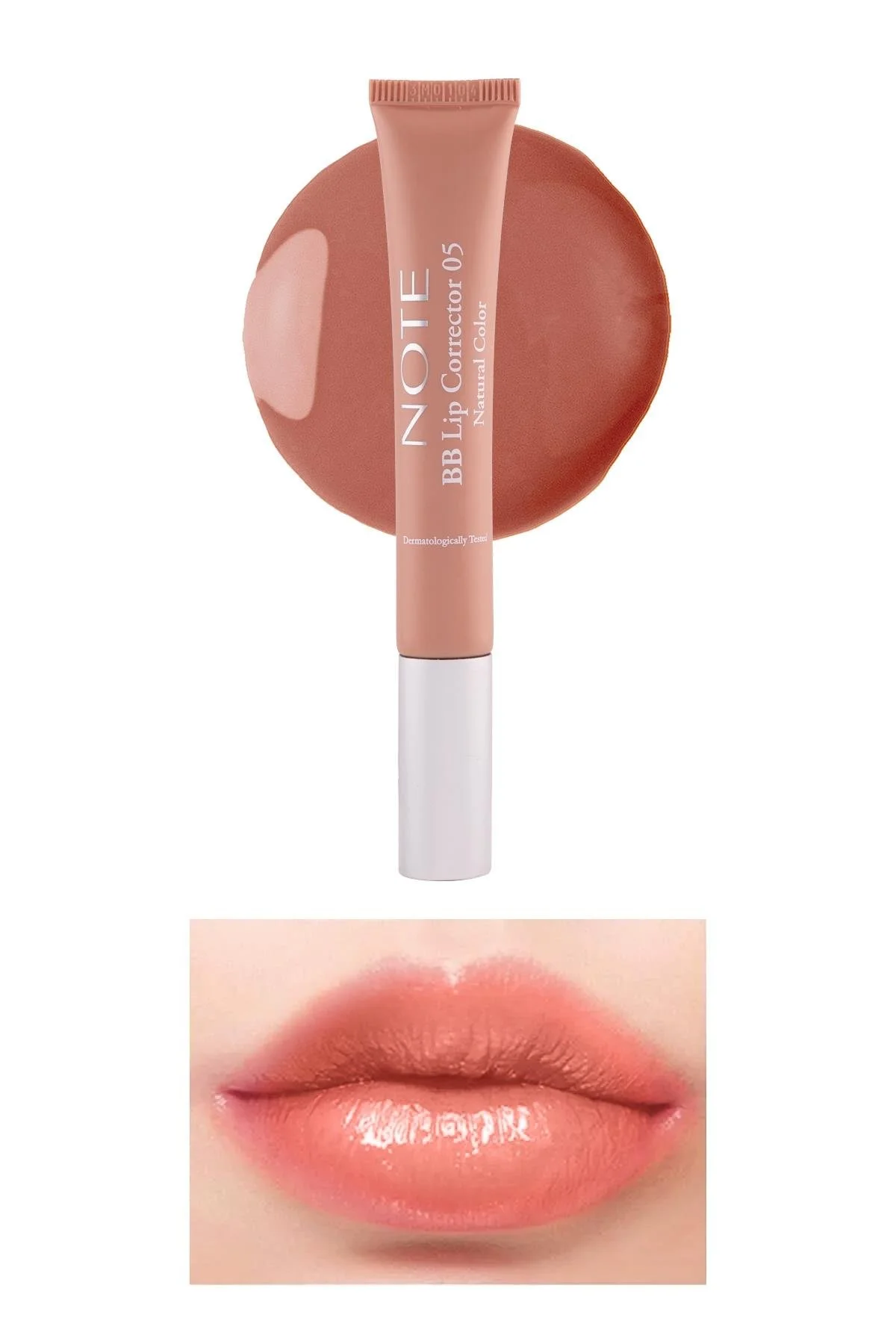 Note BB Lip Color Corrector 05 Color Correcting Lip Gloss - עירום 2