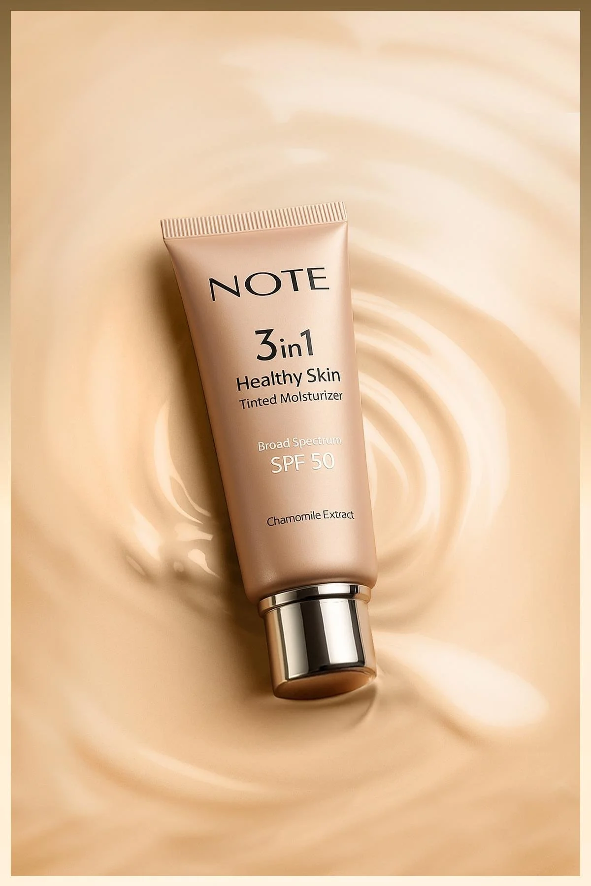 נוט 3 ב-1 קרם לחות בגוון עור בריא SPF 50, קרם מתקן ומאיר גוון עור 3