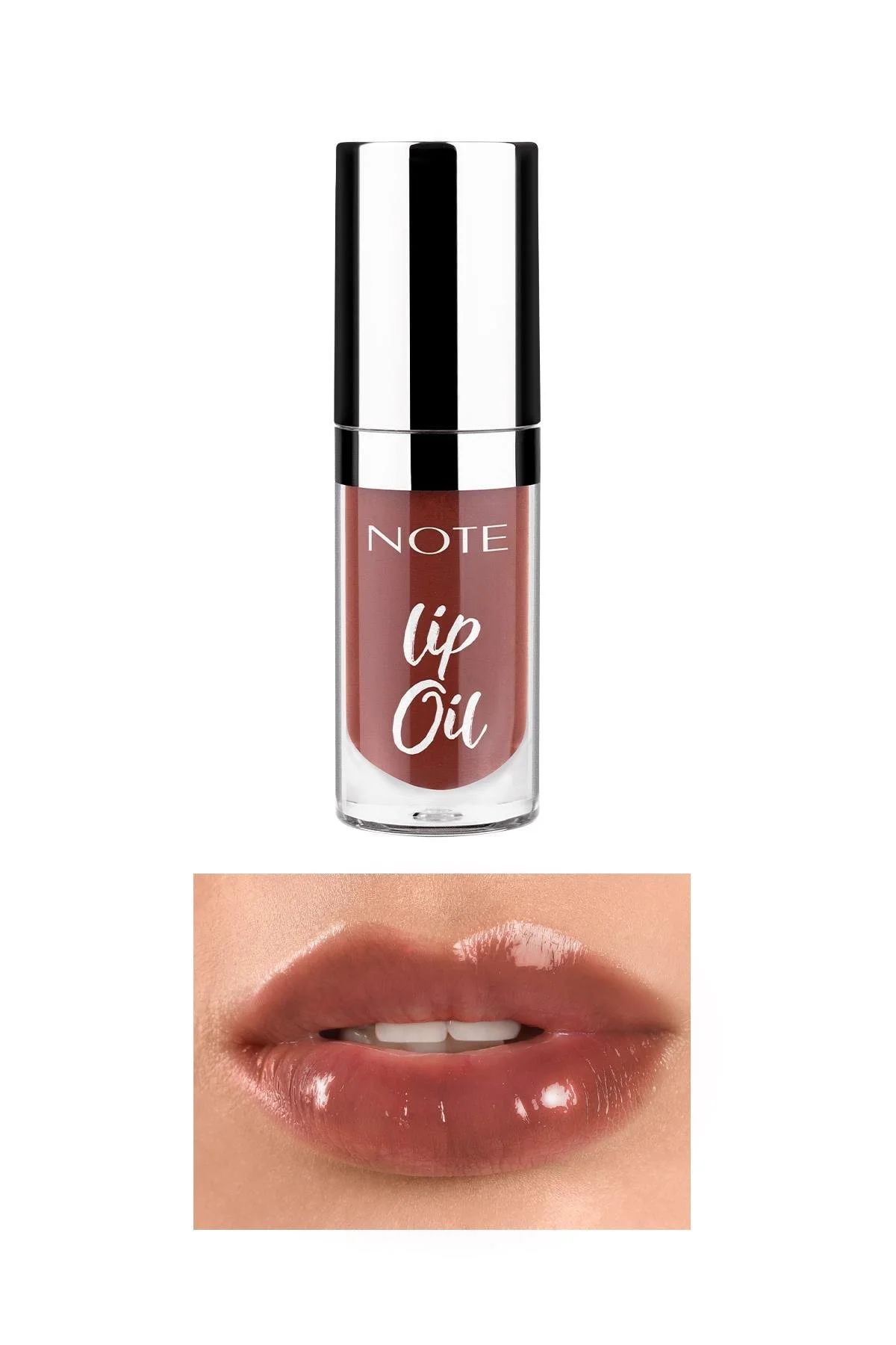 Note Lip Oil 60 Mocha Kiss Moisturizing Lip Gloss Oil - חום 2