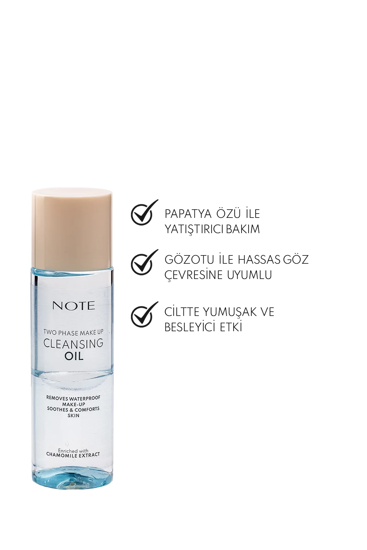 Note Cleansing Oil, שמן מסיר איפור לחות דו-פאזי 2