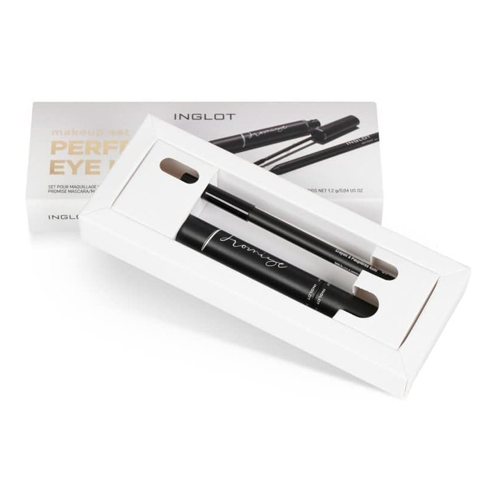 סט איפור Inglot Perfect Eye Lover סט מסקרה ואיילינר