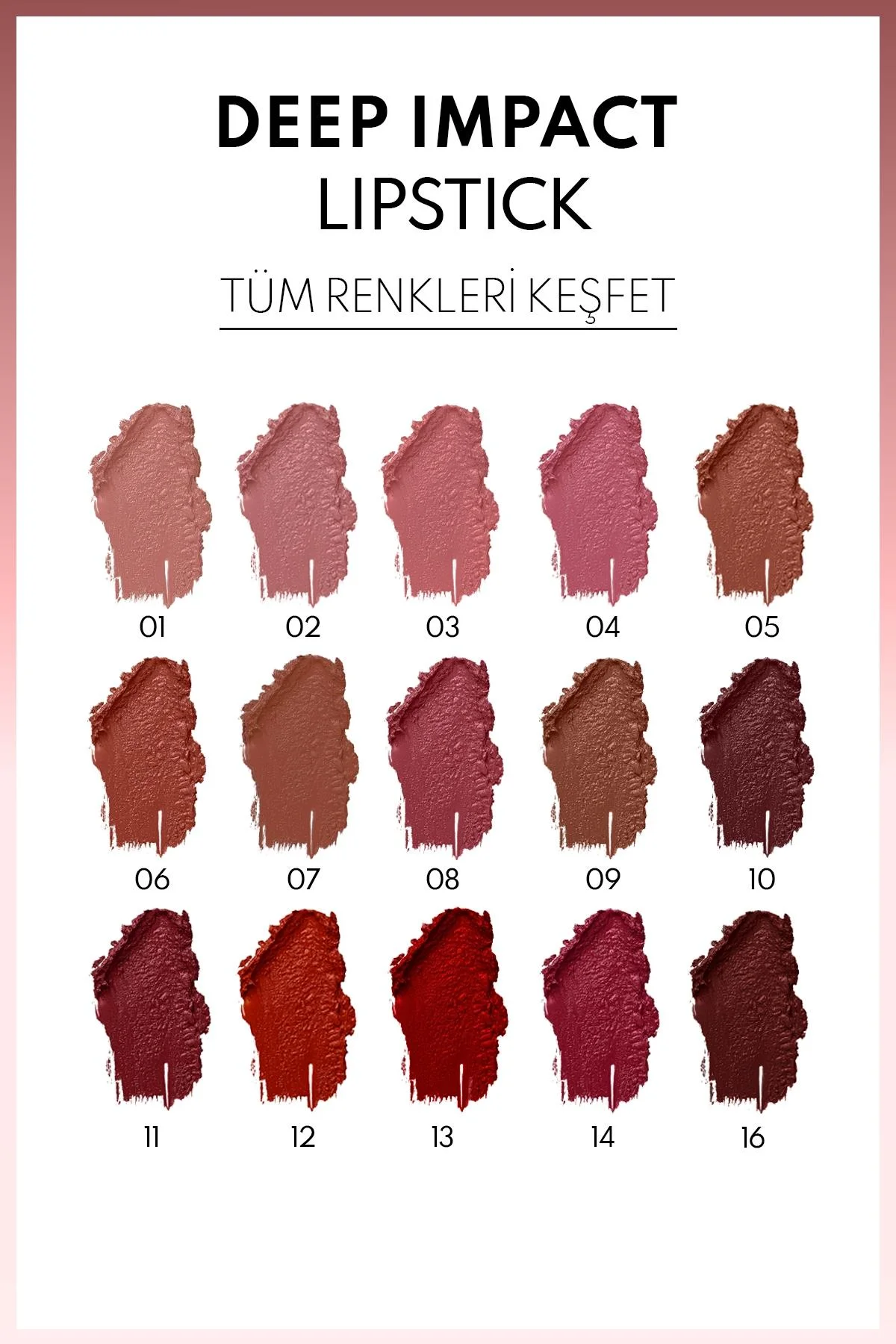 Note Deep Impact Lipstick 15 Way Note אדום, שפתון קרמי עם מרקם חצי מט - אדום 5
