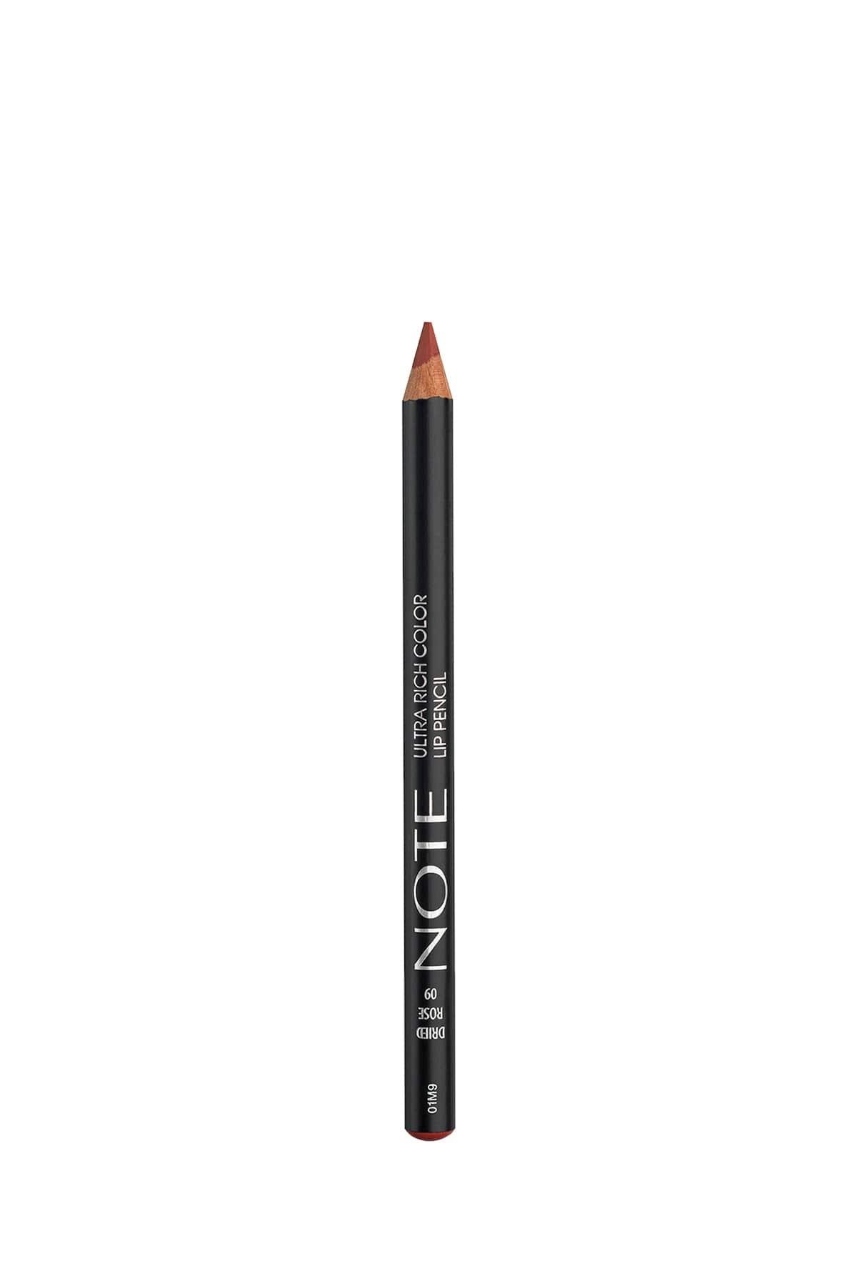 Note Ultra Rich Color Lip Liner מס' 09, Dried Rose - Nude