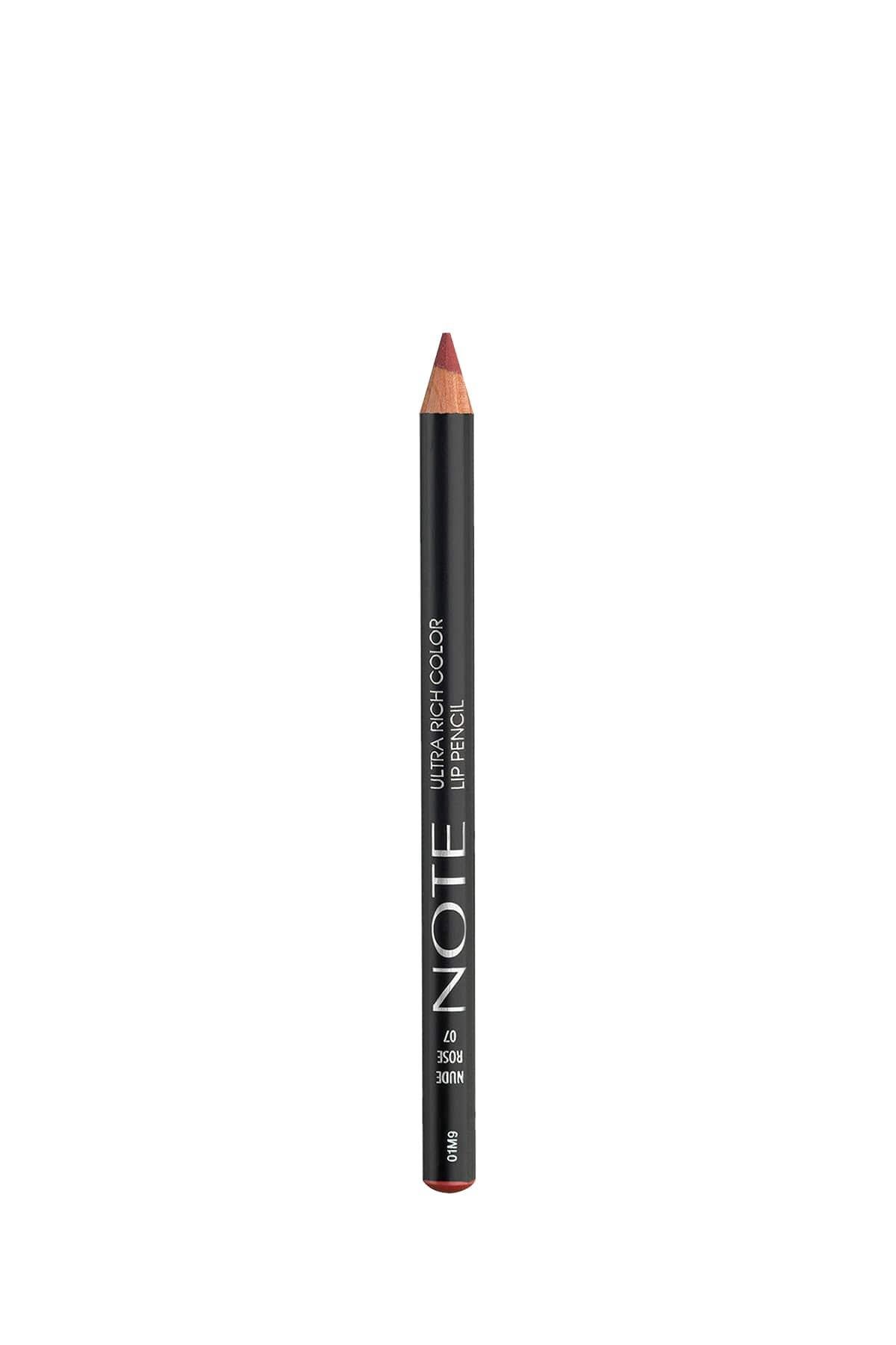 Note Ultra Rich Color Lip Liner 07 Nude Rose - Nude