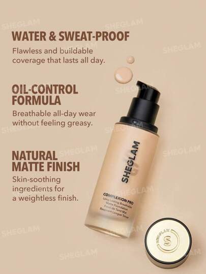 SHEGLAM Pro Matte Foundation - מעטפת 5