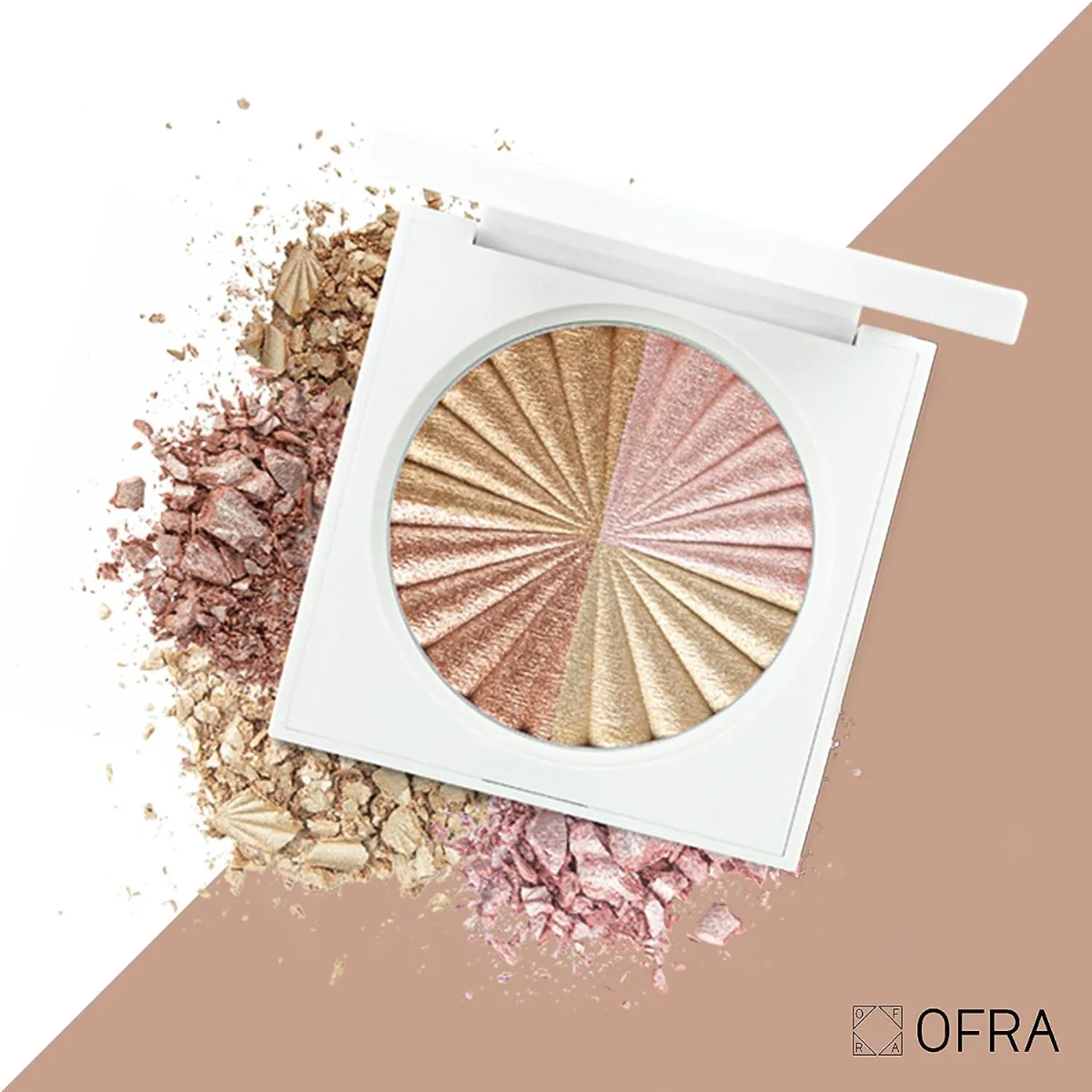 היילייטר "כל האורות" של OFRA COSMETICS - פלטת איפור מדגיש 4 ב-1