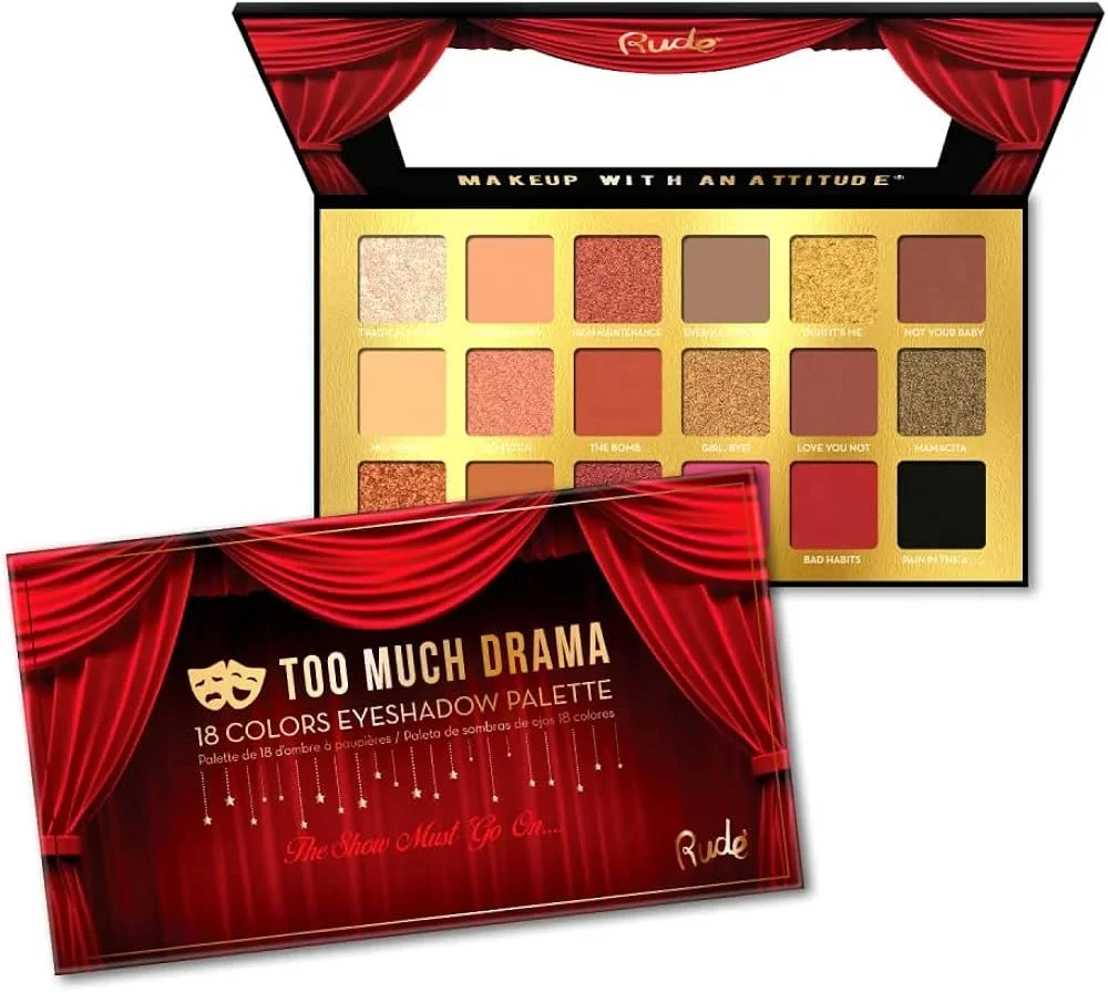 Road Cosmetics Too Match פלטת צלליות דרמה, 18 צבעים