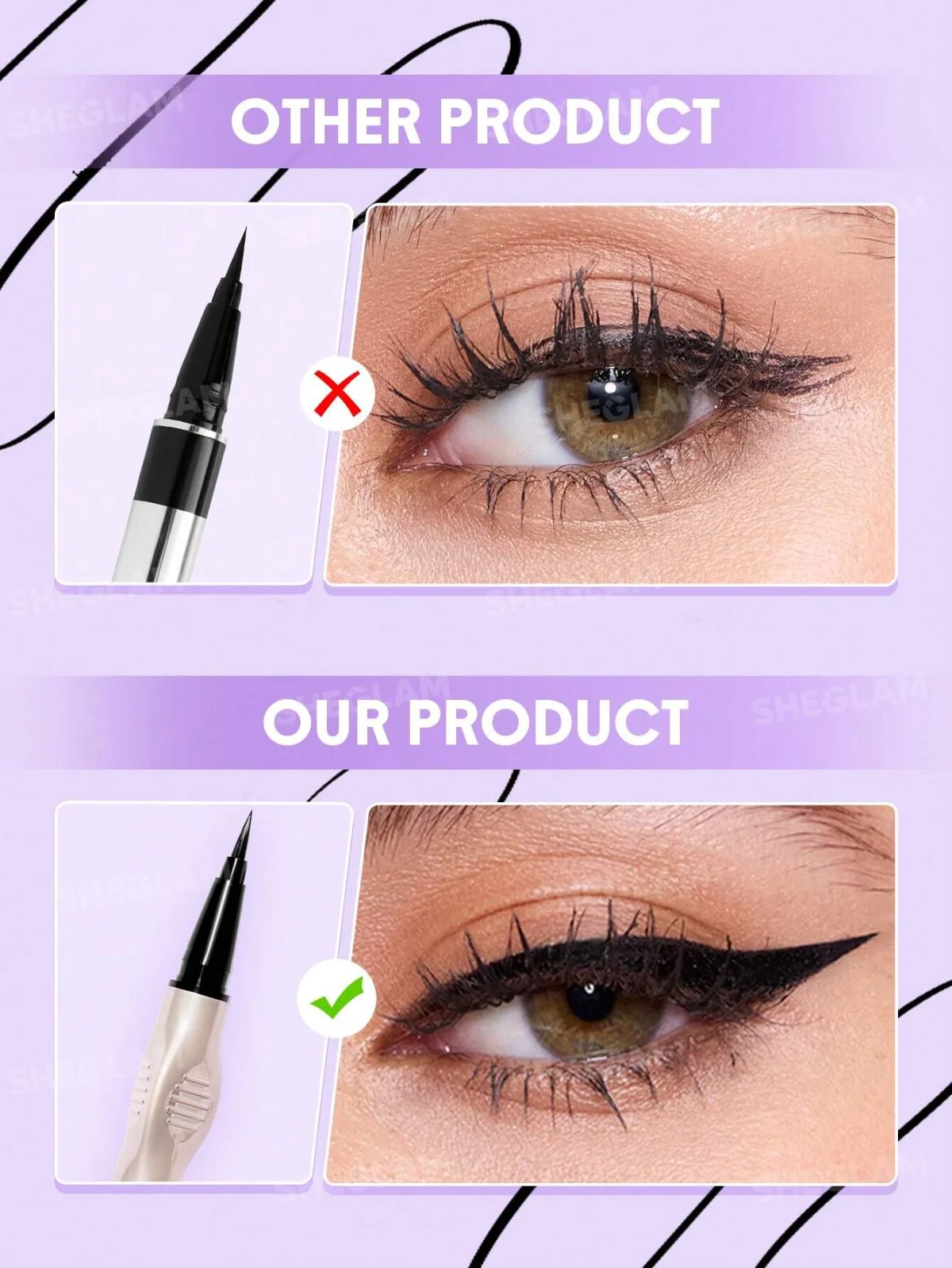 Glide Control Liquid Eyeliner-שחור מט 2