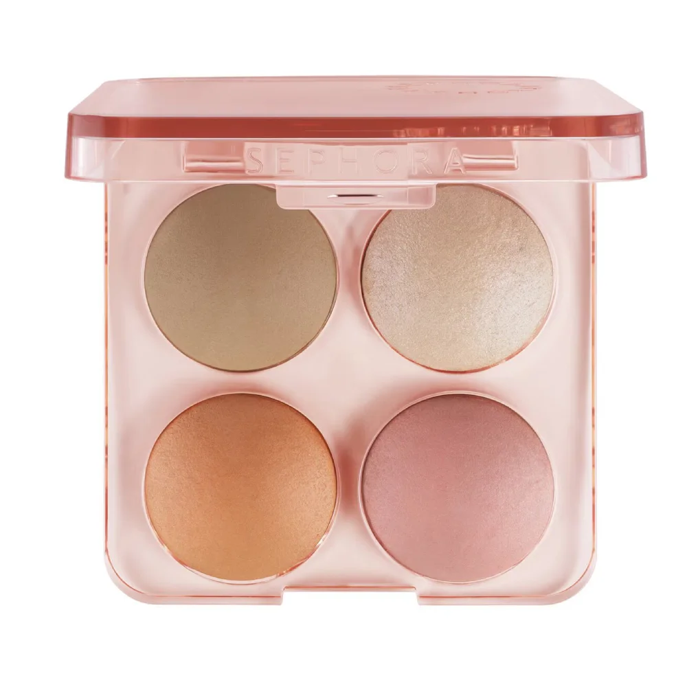 סומק, ברונזר והילייטר של Sephora Colorful Palette - 01 קל עד בינוני