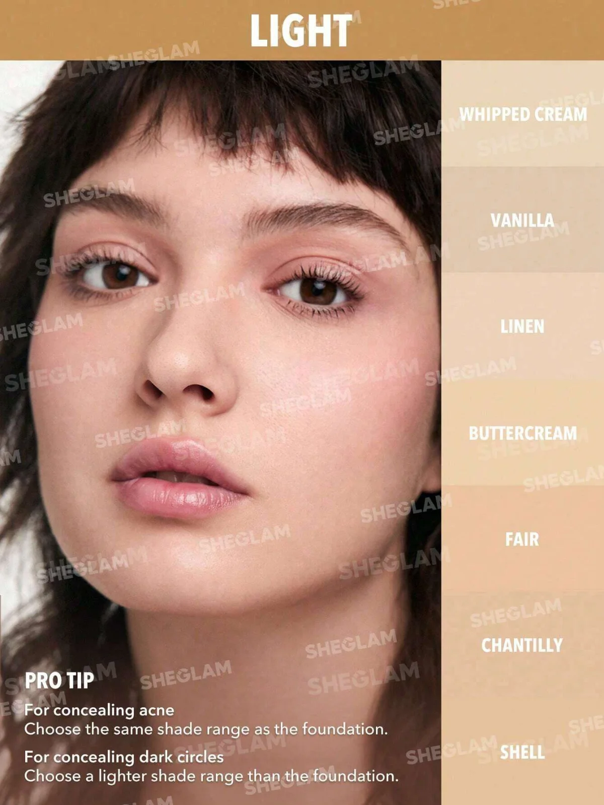 Like Magic Full Coverage Concealer - SHELL Shell 3