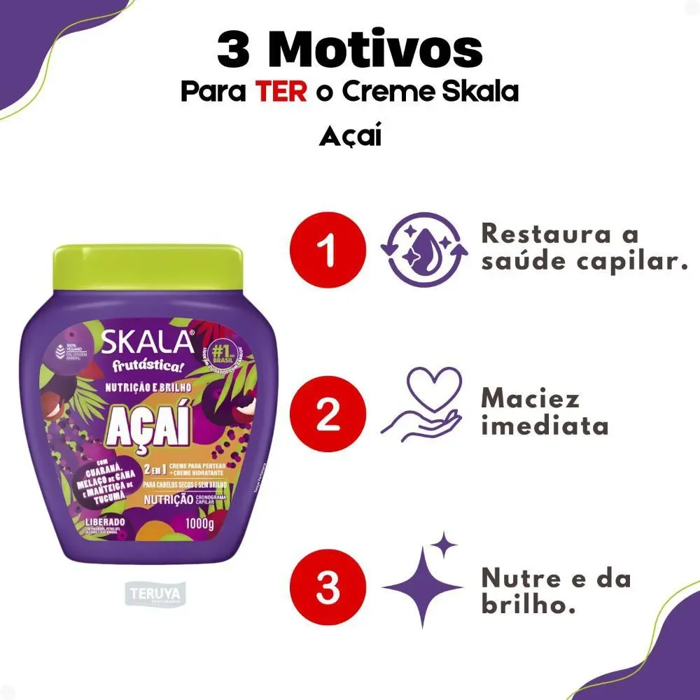 Scala Frutastica קרם טיפול אסאי 1000 גרם 4