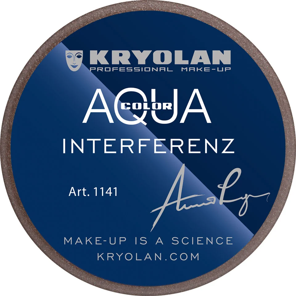 Kryolan Aquacolor Interferon Brown 102g לציור פנים וגוף