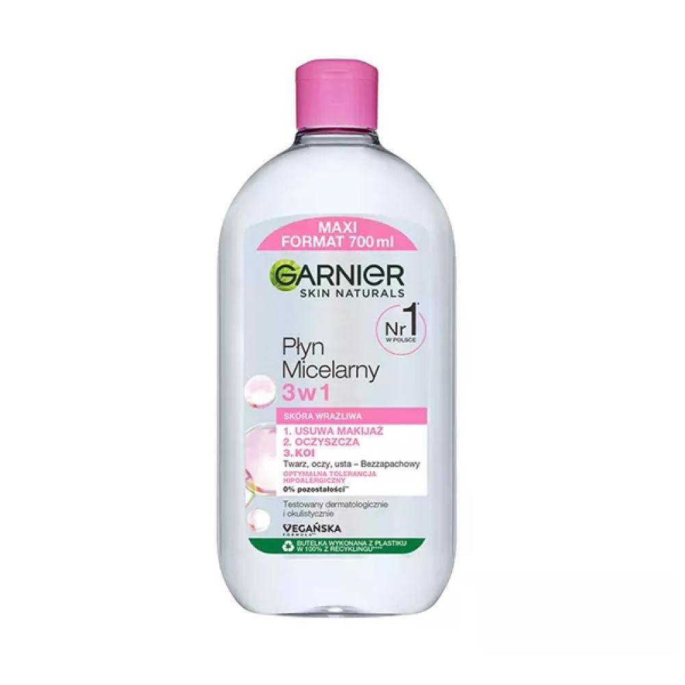 Garnier Micellar Skin Naturals - ניקוי, הסרת איפור, מרגיע 700 מ"ל