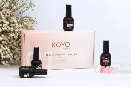 סט בסיס גומי בצבע מבית Koyo 01