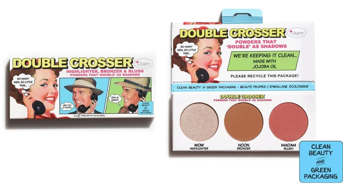 פלטת איפור פנים Double Crosser מבית TheBalm