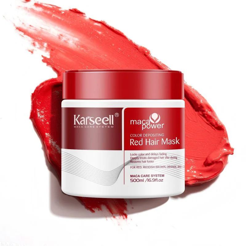 Maca Power Mask לשמירה על צבע שיער אדום קרסיל