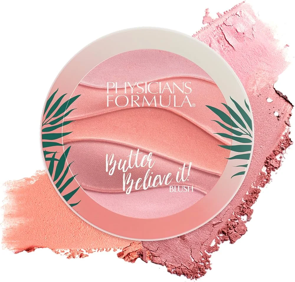 Physicians Formula Butter Believe It סומק אבקה, חולות ורודים, עם מברשת
