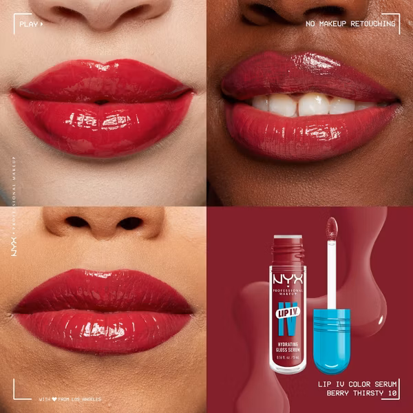 NYX Lip IV Hydrating Lip Gloss BERRY SHIRSTY 2