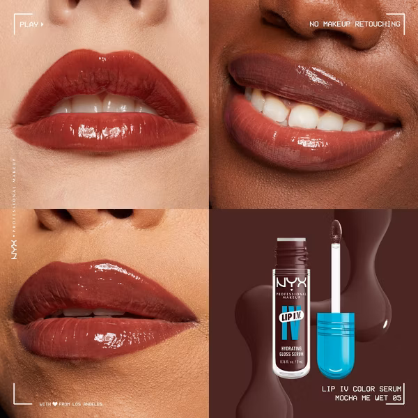 NYX Lip IV ליפ גלוס לחות MOCHA ME WET 05 2