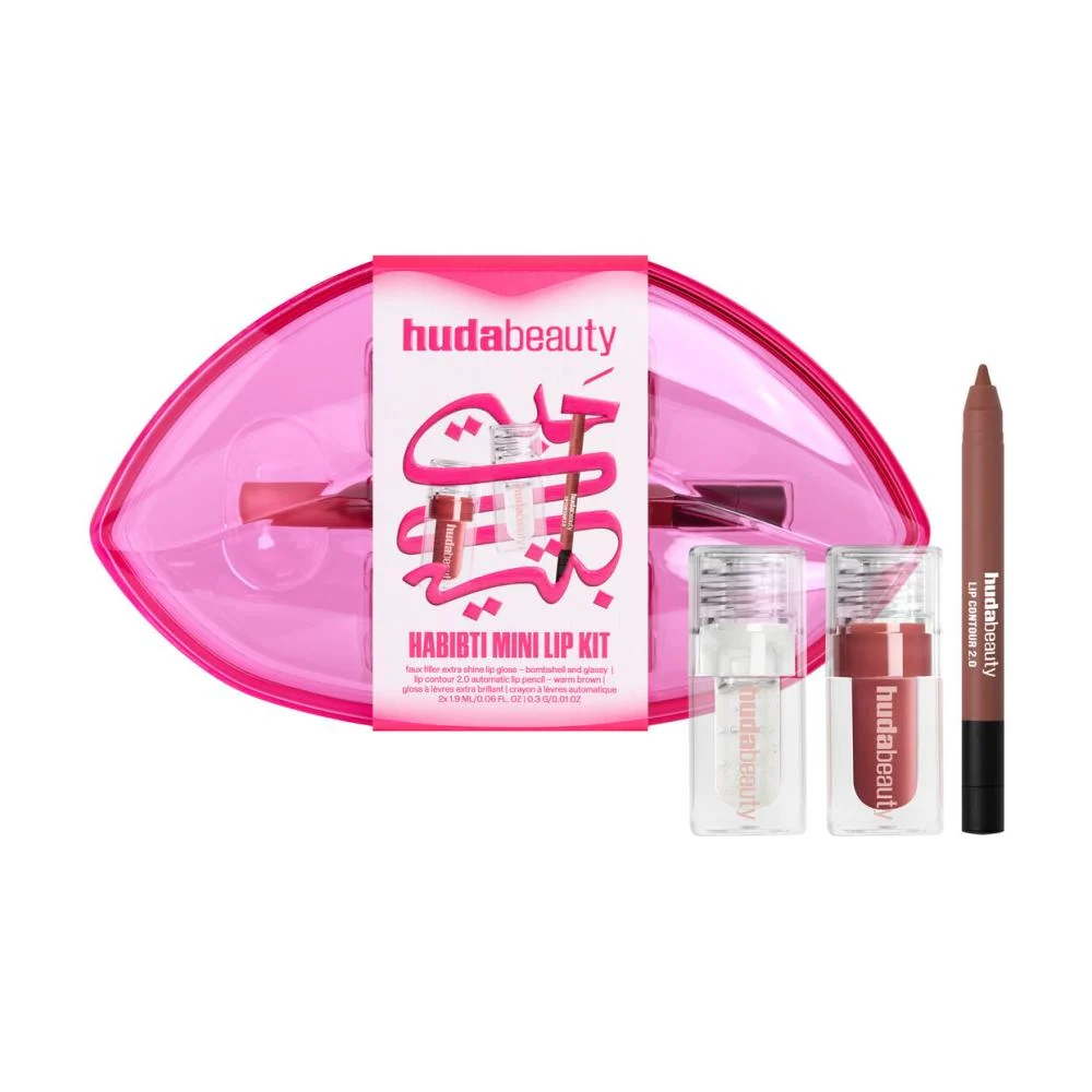 Huda Beauty Habibti Lip Collection 2025 - 3 חלקים