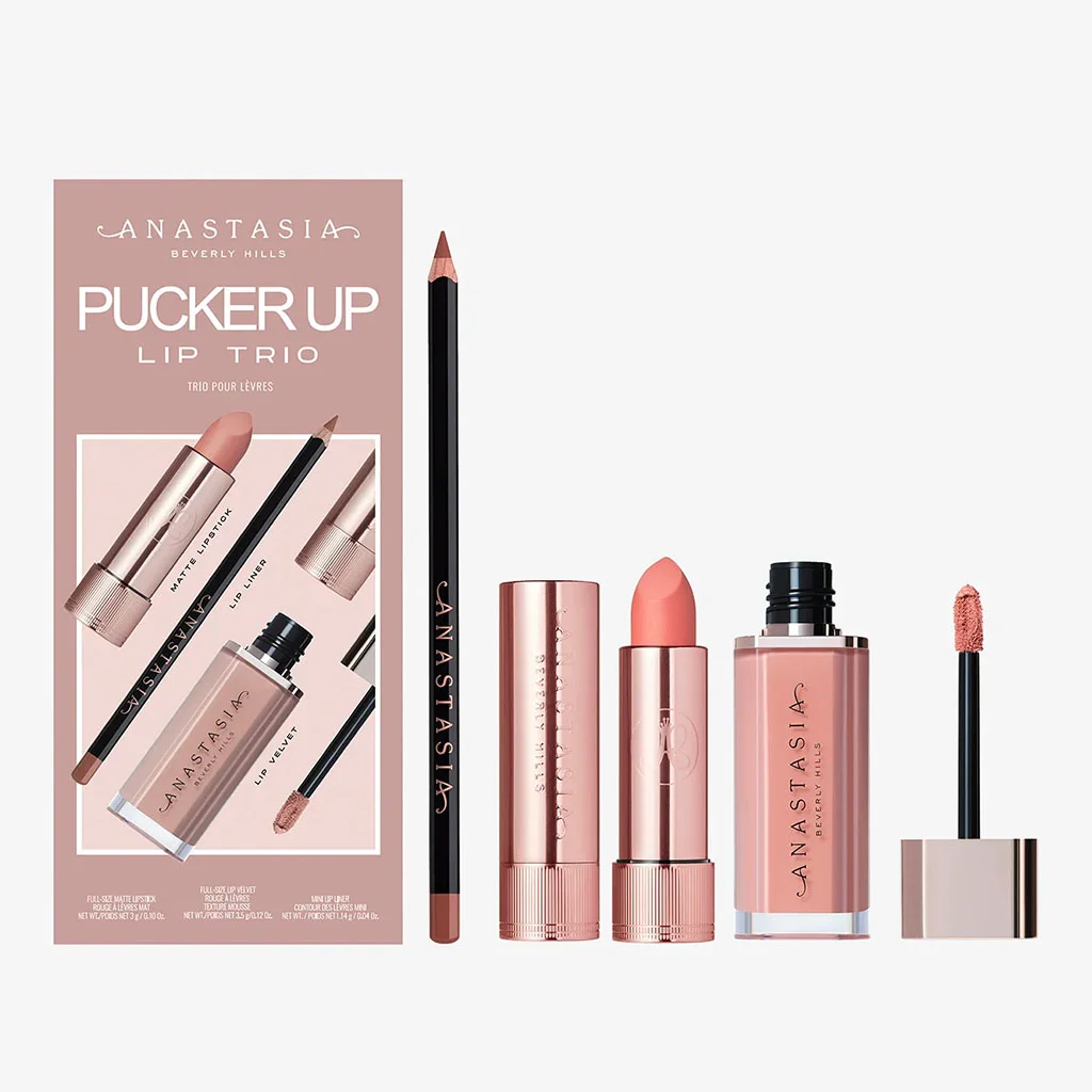 ANASTASIA Kit Pucker Up Lip Trio - Hush Pink