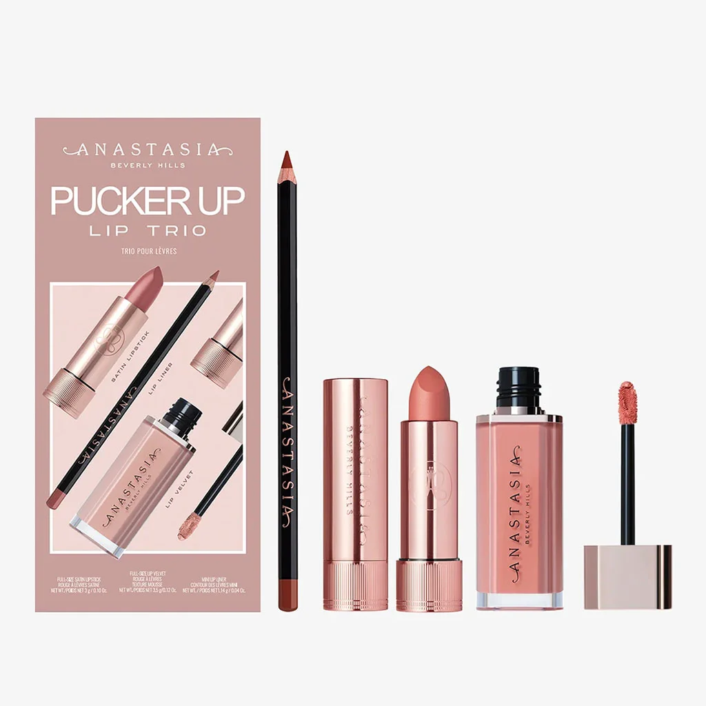 ANASTASIA Kit Pucker Up Lip Trio - סומק בראון