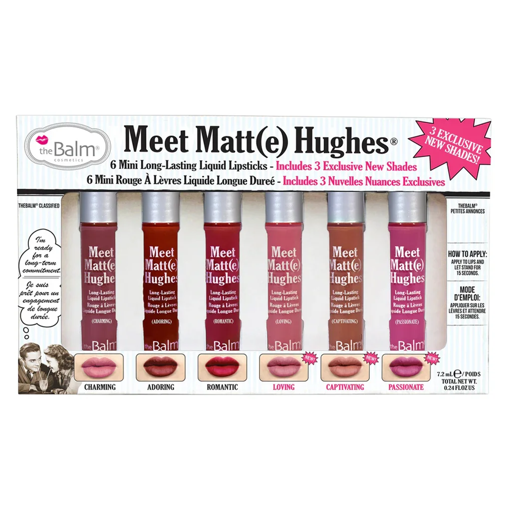 TheBalm Mini Meet Hugs Matte Liquid Lipstick Collection - כרך 3