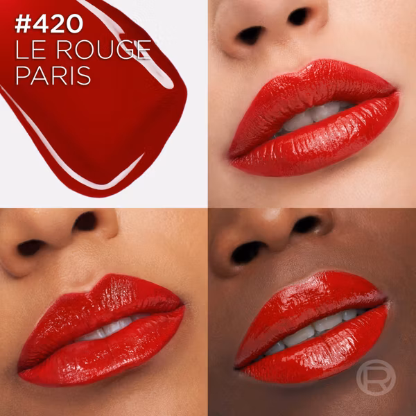 שפתון נוזלי לוריאל פריז - Le Rouge Paris - 420 2