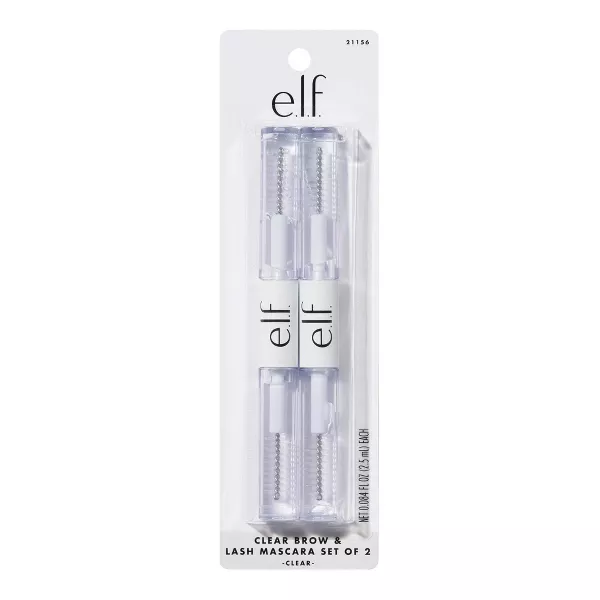סט מסקרה לריסים וגבות ברורים של Elf Cosmetics, 2 מארז, 2.5 מ"ל כל אחד