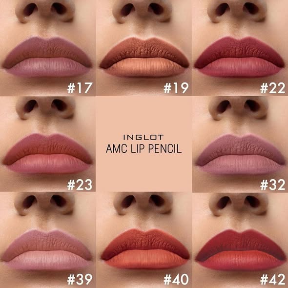 Inglot AMC Matte Lip Liner עיפרון עם מחדד 2
