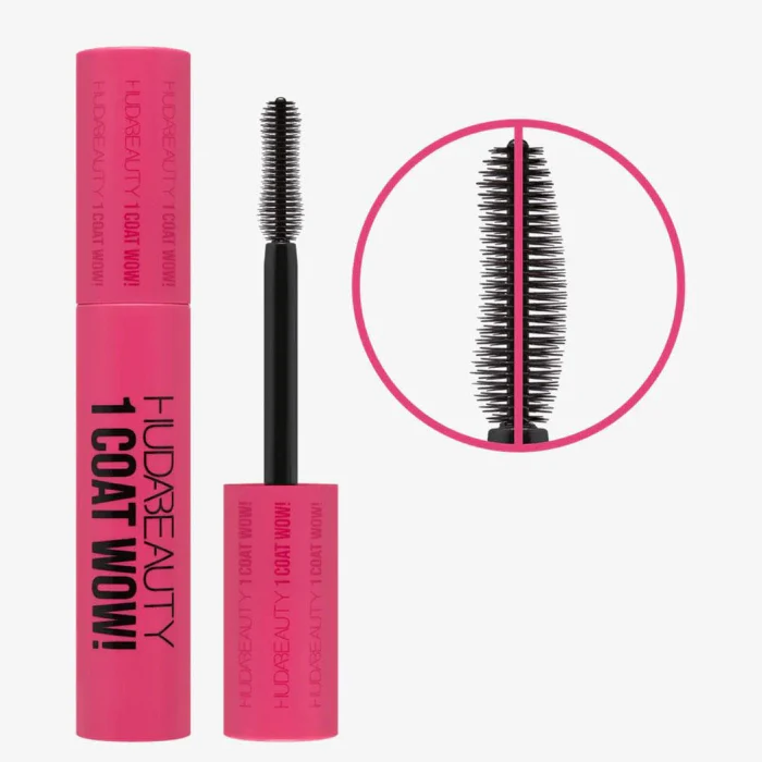 Huda Beauty One Coat Wow מסקרה לעיבוי והרמת ריסים - 10 מ"ל 4