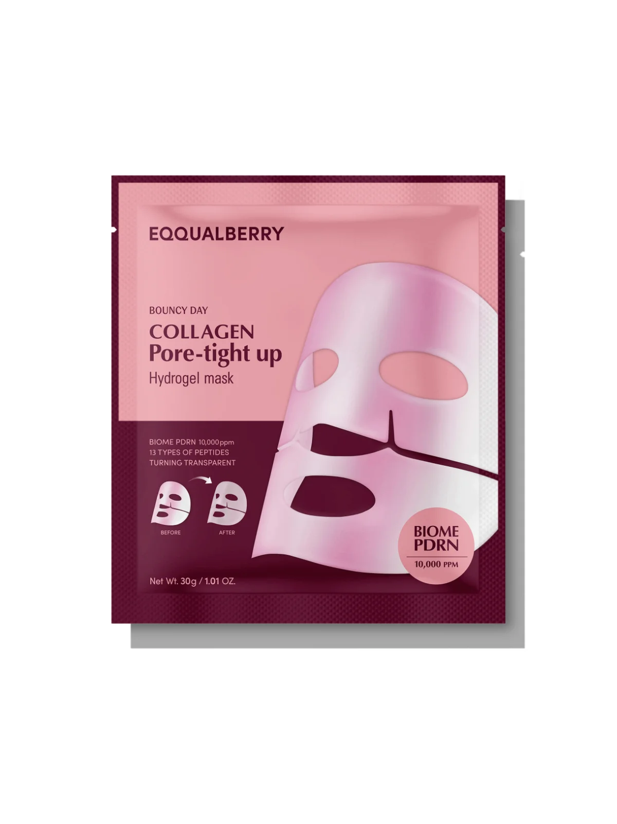 מסכת קולגן הידרוג'ל להידוק נקבוביות - EcoBerry