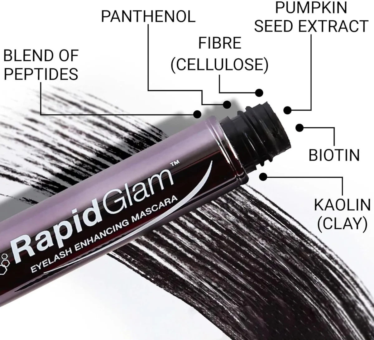 Rapid Lash Mascara + Rapid Glam Eye Enhancing Serum - 4 גרם 5