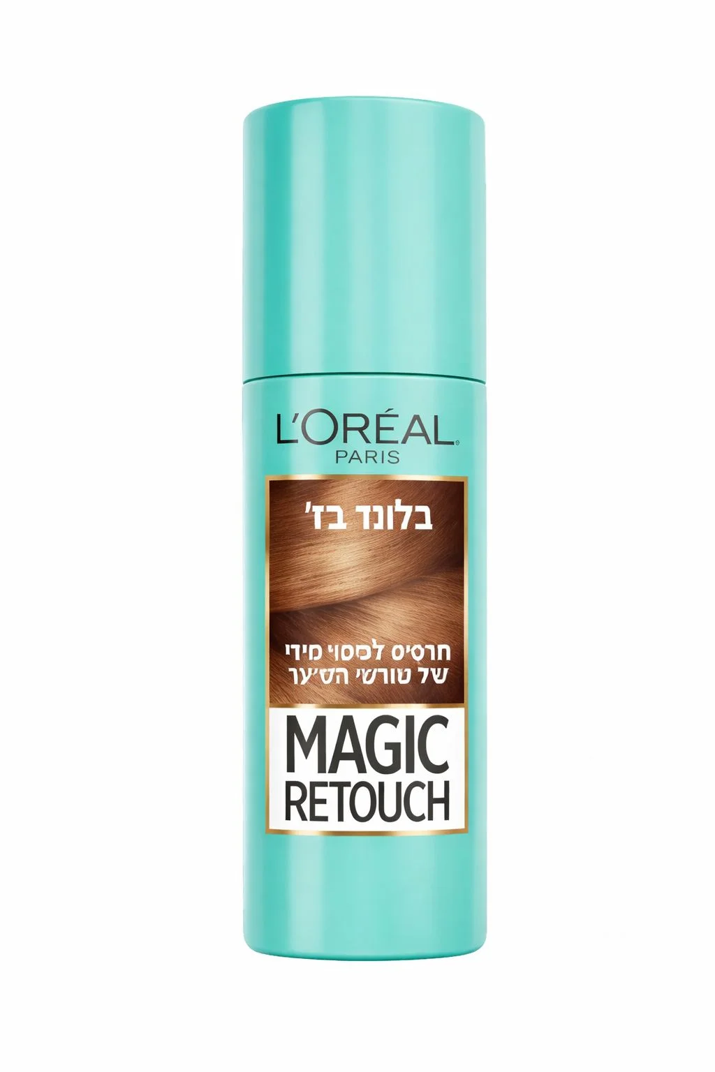 ספריי לכיסוי מיידי של שורשי שיער בלונדיני בז'